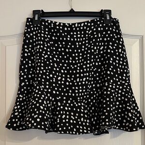Banana Republic Black and White A-Line Skirt